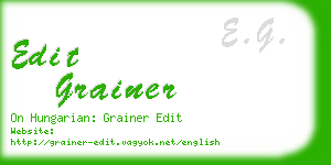 edit grainer business card